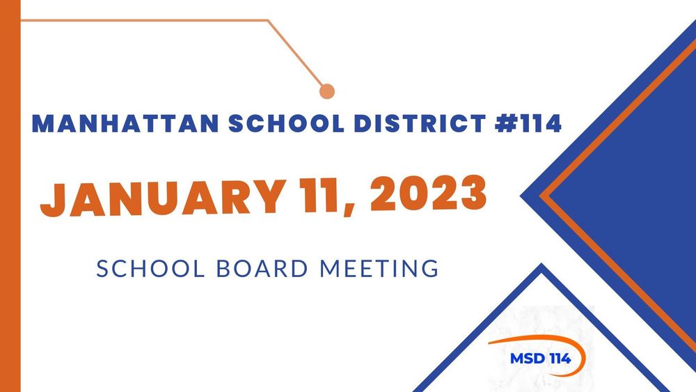 January 11, 2023 School Board Meeting