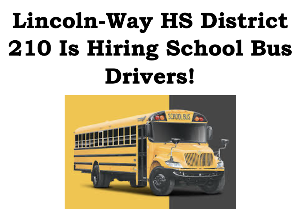 Lincoln-Way HS District is Hiring Bus Drivers
