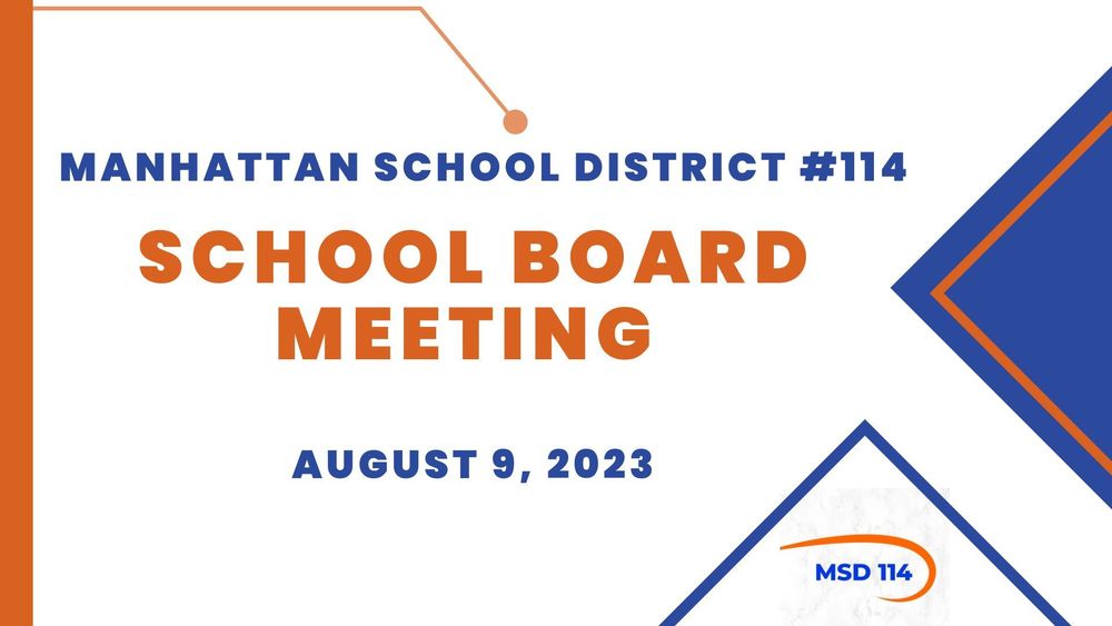 August 9, 2023 School Board Meeting