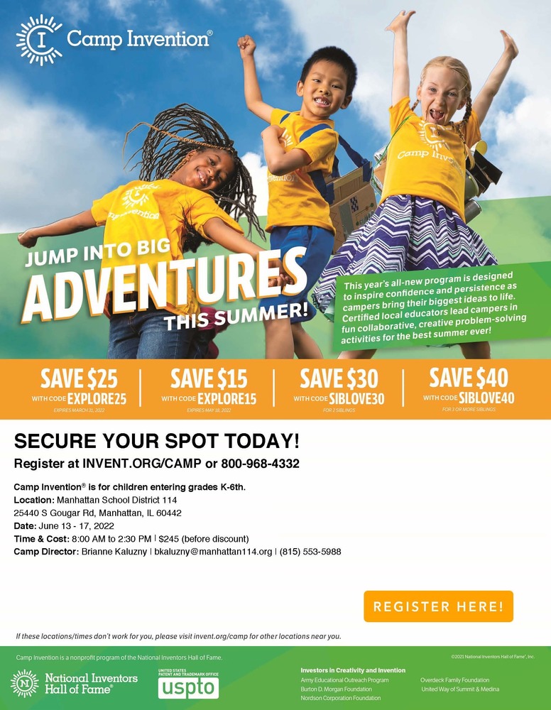 camp invention flyer