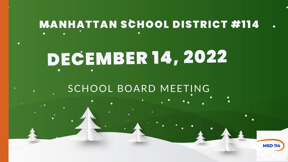 December 14, 2022 School Board Meeting
