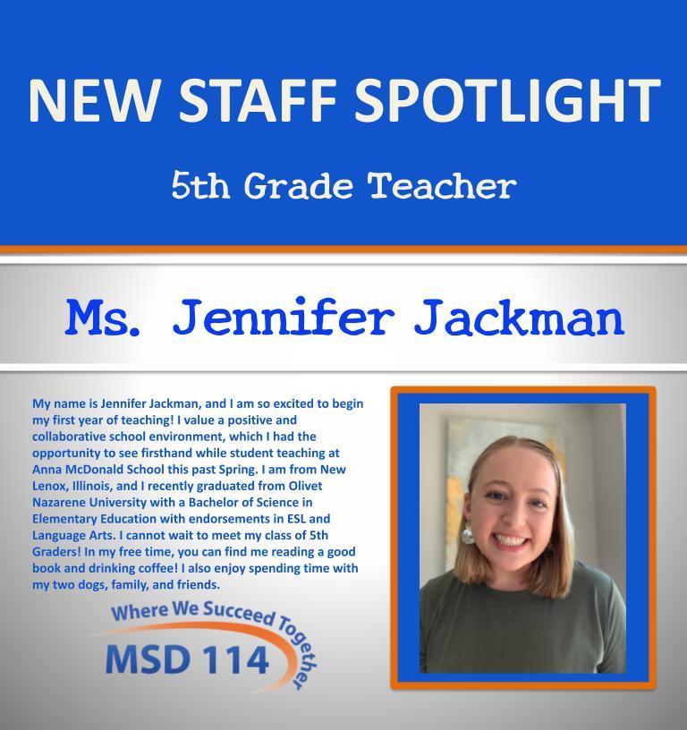 Welcome, Ms. Jackman!
